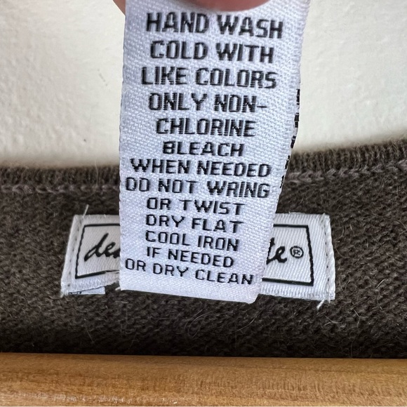 Lambswool Angora Hair Floral Paisley Natural Tones Button Down Cardigan Sweater - Picture 5 of 11